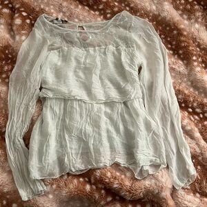 Moda sheer blouse - Minty